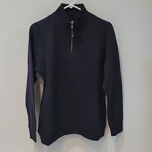 CHARLES RIVER APPAREL NWT womens 1/4 zip navy blue sweatshirt with pockets! M